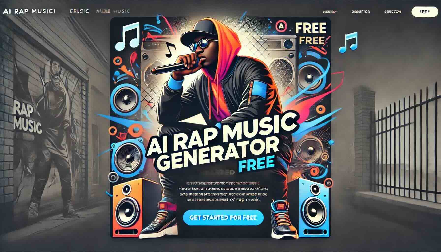 Create amazing rap tracks with our AI music generator. Customize and produce high-quality rap music effortlessly. Try it now and bring your music visi